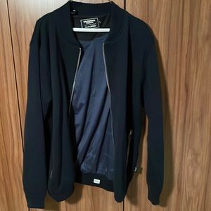 Holebrook dark blue zip up sweater